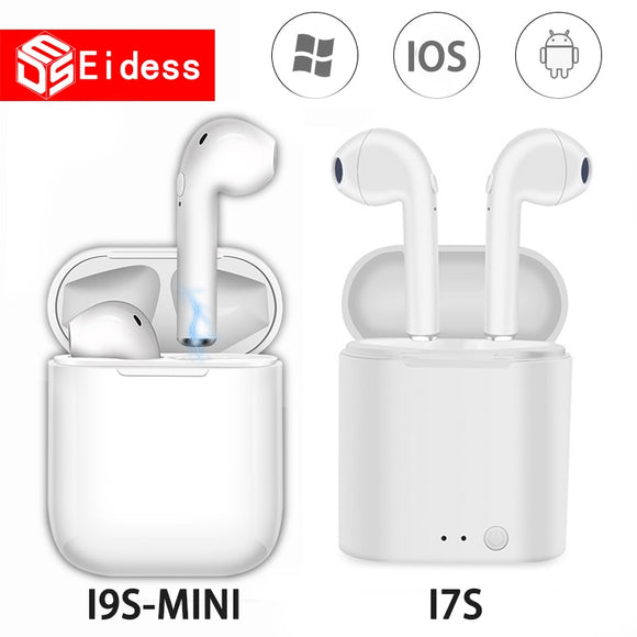 i9S i7S TWS אלחוטי Bluetooth אוזניות מיני Earbuds ספורט דיבורית אוזניות אוזנייה אוזניות לחיוב עבור טלפון שיאומי